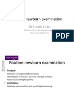 Routine Newborn Examination