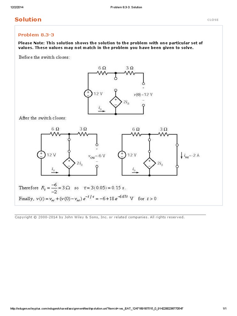 Problem 8.3-3 | PDF