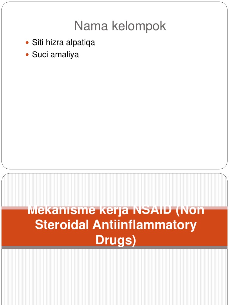Mekanisme Kerja dan Efek NSAID | PDF