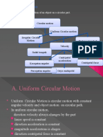 G. Circular Motion: Circular Motion Is The Motion of An Object On A Circular Part