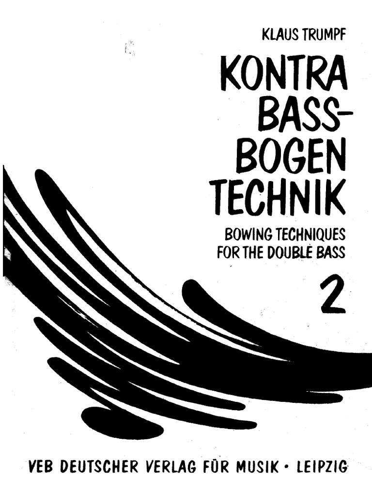 Klaustrumpf Kontrabass Bogen Technik