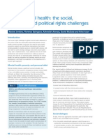 Global Mental Health the Social Economic and Political Rights Challenges CHP13