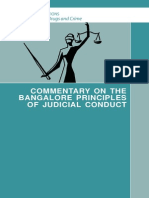 Commentary on The Bangalore Principles of Judicial Conduct