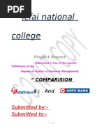 Download Comparative Analysis Icici Bank  Hdfc Bank by avinash13071211 SN24895217 doc pdf