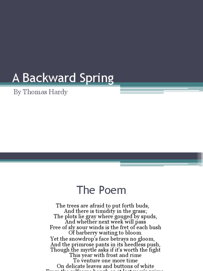 A Backward Spring | Download Free PDF | Frost | Plants