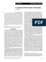 Pushover Analysis of Shear-Critical Frames: Formulation