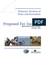 Proposed Fee Increase: Delaware Division of Parks and Recreation