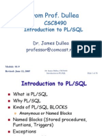 7 From Prof. Dullea: CSC8490 Introduction To PL/SQL