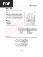 Inte Na Nce / Dis Con Tinu Ed: Dual 2.1W Audio Power Amplifier Circuit