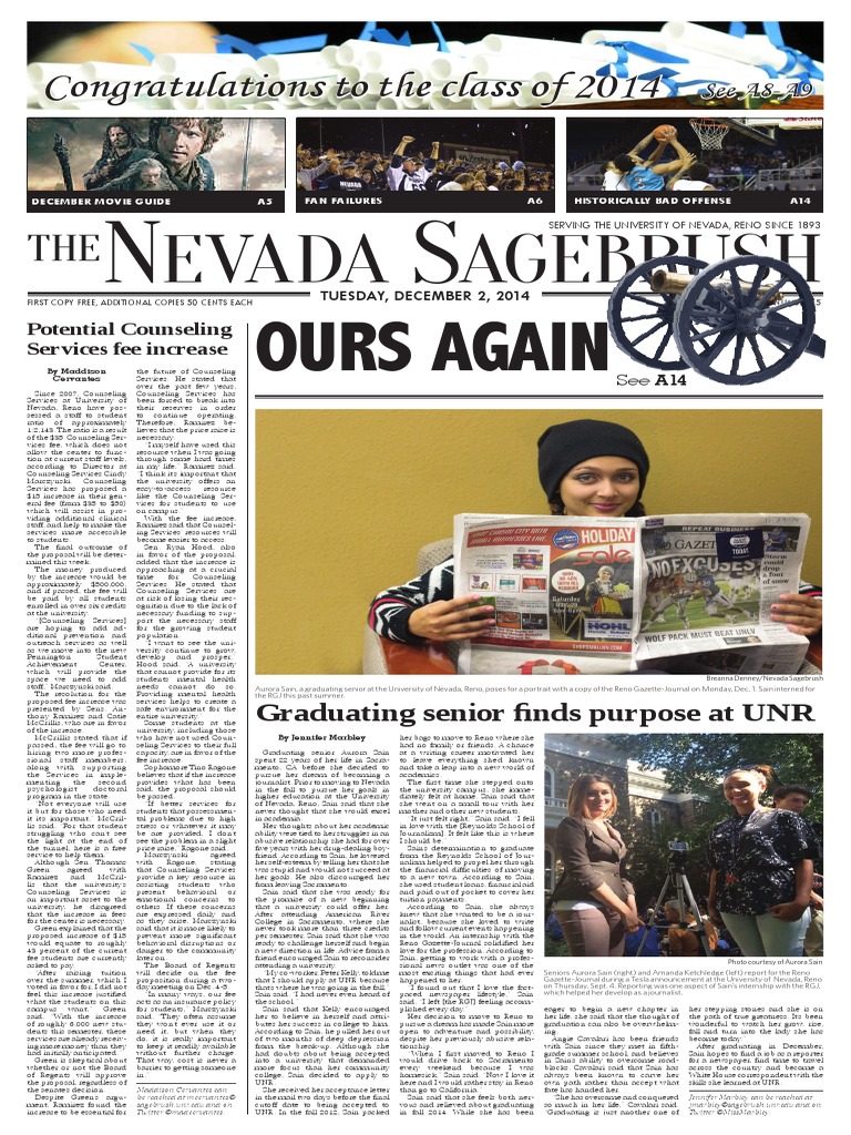 Nevada Sagebrush Archives For 12022014 PDF Fraternities And Sororities Leisure image
