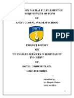 Submitted in Partial Fulfillment of The Requirement of PGPM OF Amity Global Business School