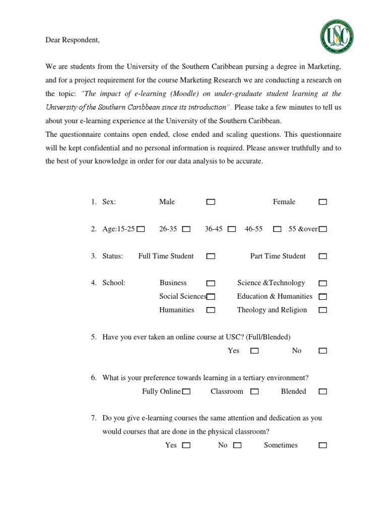 Impact of USC's Moodle e-learning platform | PDF | Educational ...