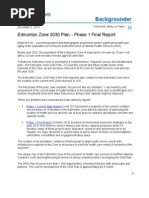 Download Edmonton Zone 2030 Plan  Phase 1 Final Report by Edmonton Sun SN248964798 doc pdf