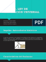 Impulso, Ley de Gravitación Universal