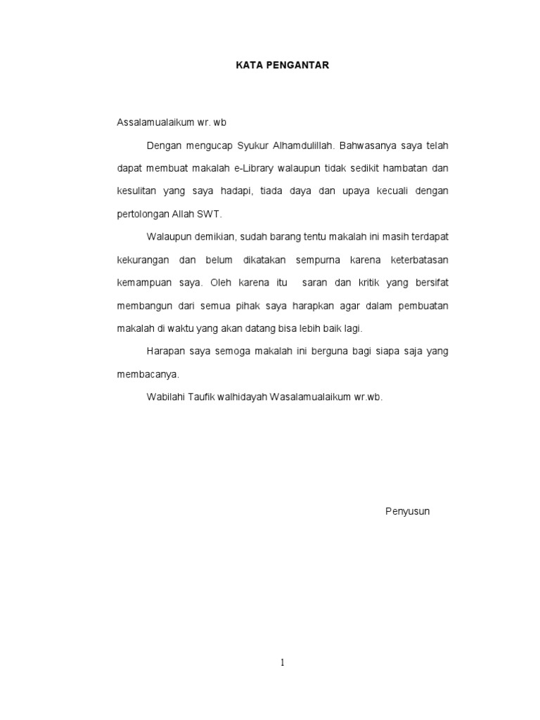 Contoh Kata Pengantar Makalah Non Muslim Contoh Kom