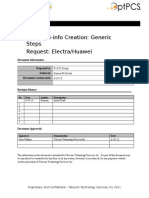 Manual S-Info Creation: Generic Steps Request: Electra/Huawei