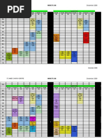Monthly Schedules