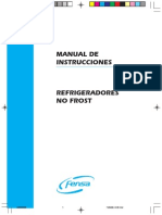 Manual de Instrucciones de Refrigeradora No Frost