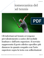 Analisi Biomeccanica Del Servizio Nel Tennis