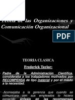 Teoría de Las Organizaciones y Comunicación Organizacional