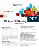Licensing Datasheet SQL