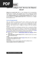 How To Configure EoC Services For Huawei OLTs