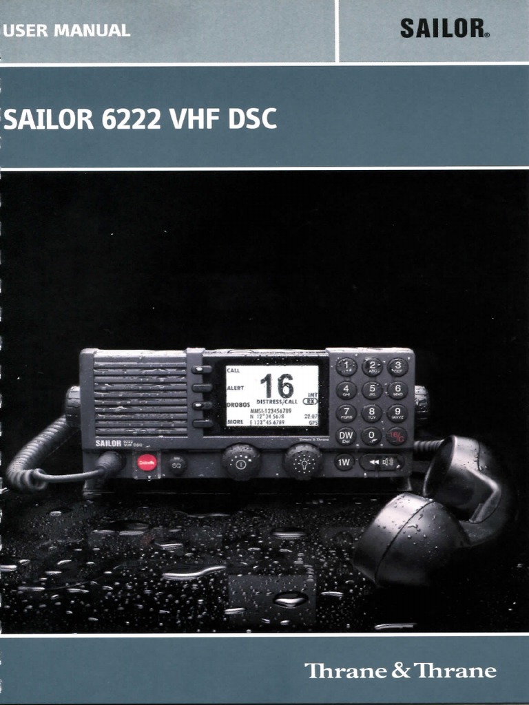 Thrane & Thrane_User Manual SAILOR 6222 VHF DSC Radio Wireless