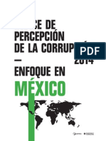 Índice de Percepción de La Corrupción 2014 - México