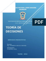 Teoría de Decisiones