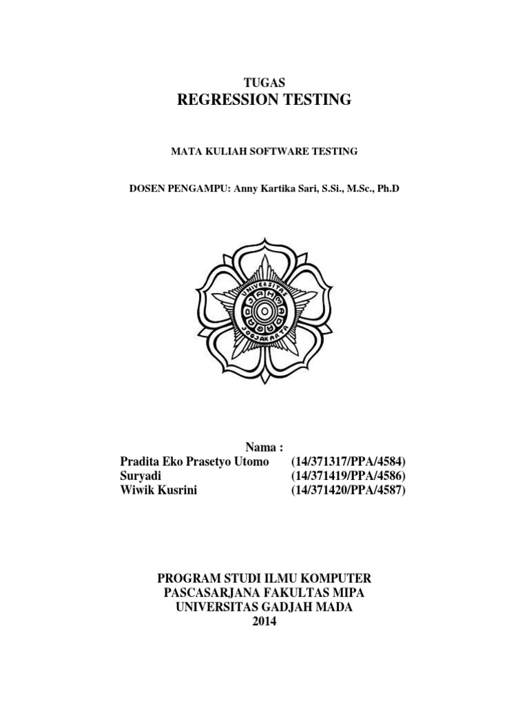 Pengantar Regression Testing dalam Software | PDF | Bisnis | Komputer