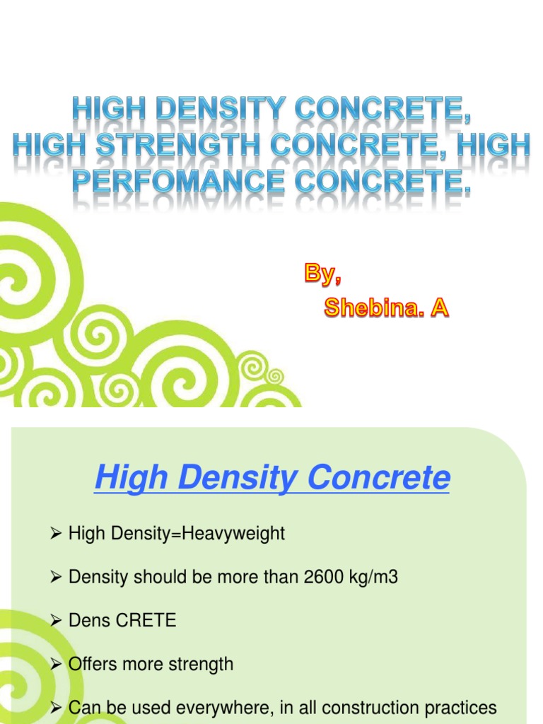 High Strength and Performance Concrete | PDF | Concrete | Strength Of ...