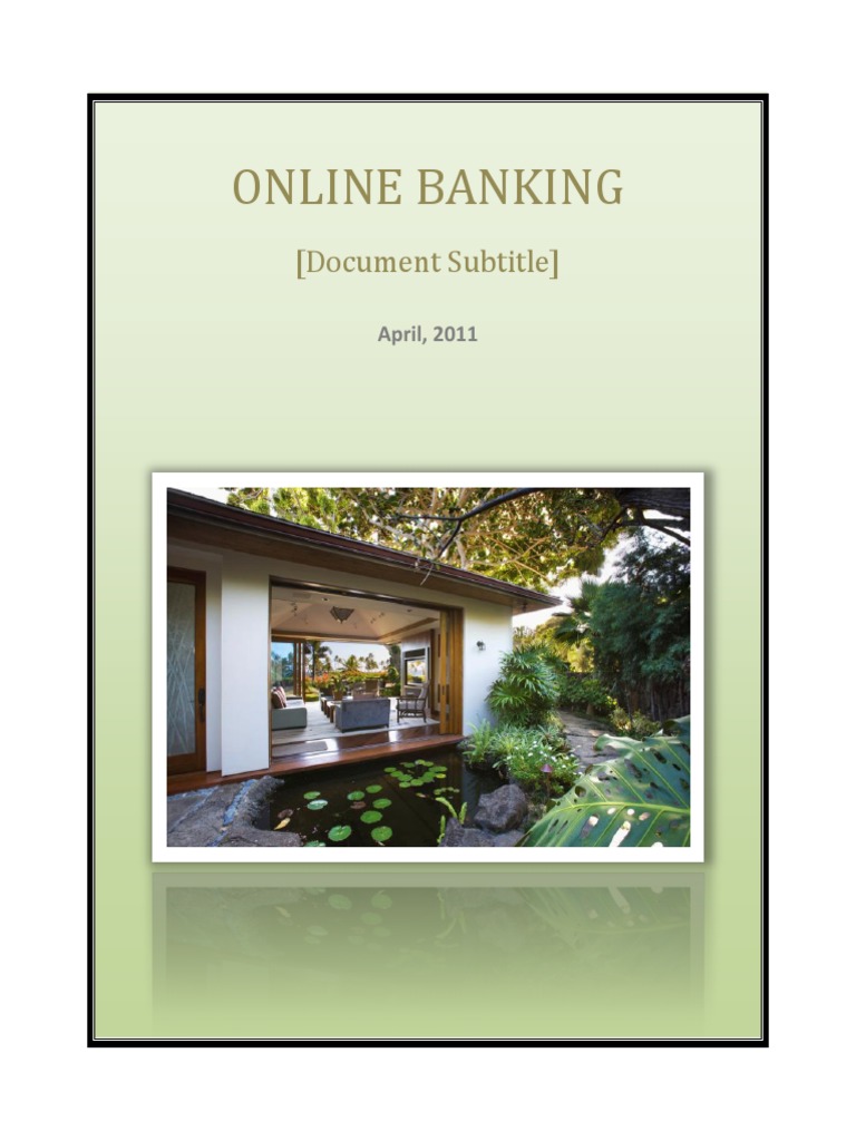 Project Ss | PDF | Online Banking | Banks & Banking