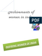 Achievements of influential Indian women in diverse fields