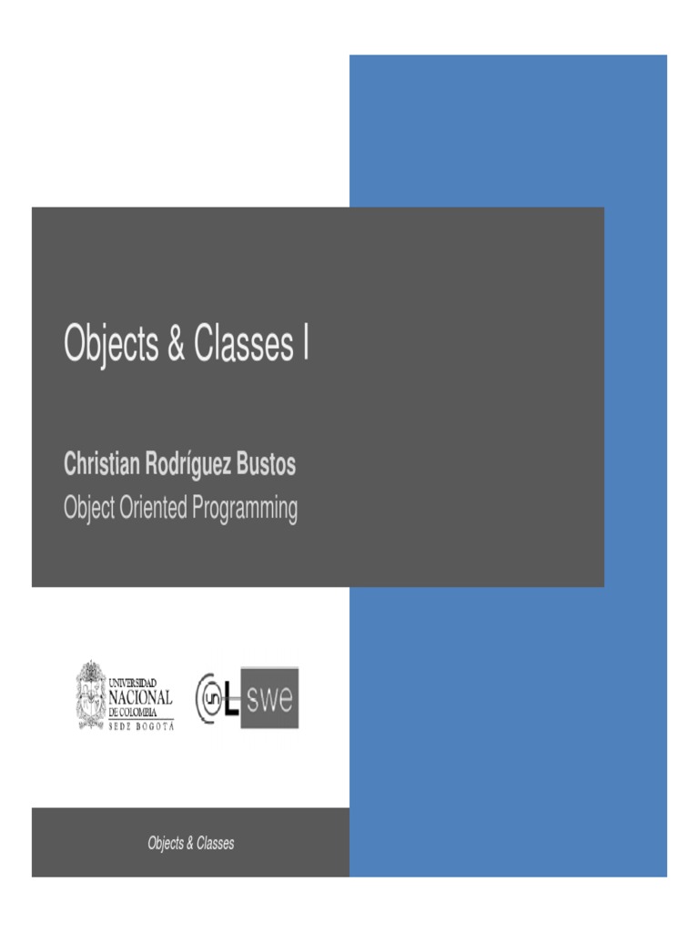 Understanding Objects and Classes in OOP | PDF | Class (Computer ...
