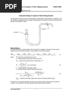 PE-hydraulic Design of Liquid or Water Piping System