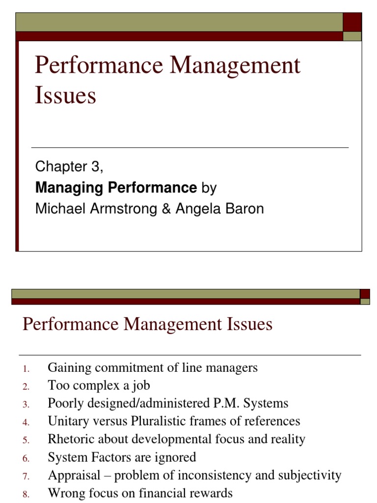 Performance Management Challenges | PDF | Career & Growth