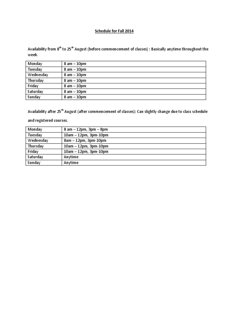 Schedule | PDF | Language Arts & Discipline