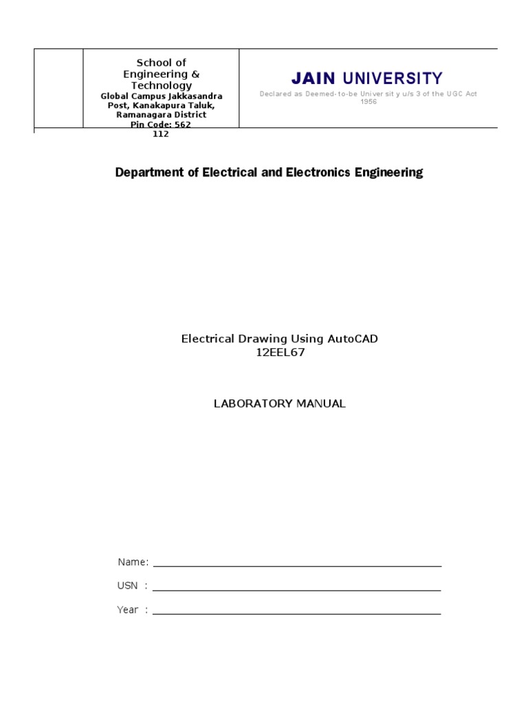 Autocad Lab Manual PDF Auto Cad Screw