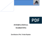 International Marketing Cases and Session Plan