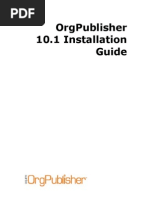 OrgPublisher 10 1 Installation Guide