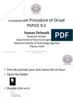 Installation Procedure of Orcad Pspice 9.2: Suman Debnath