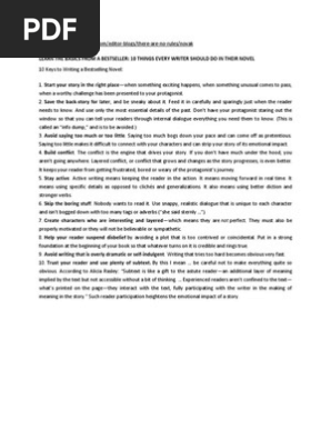 Basic Novel Writing