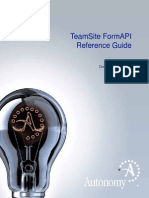 TeamSite Form API Guide