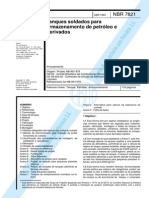 NBR 07821 - 1983 - Tanques Soldados para Armazenamento de Petróleo