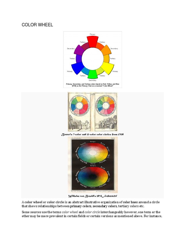 A Comprehensive Explanation of Color Wheels and Color Theory | PDF ...