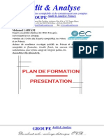Audit Analyse Plan de Formation