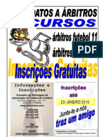 Curso de Árbitros Futebol e Futsal (Gratuito)