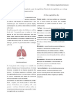 CN6 - Resumo Sistema Respiratório PDF