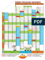 Calendário Escolar Ano Letivo 2014-2015