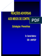 Estratégias preventivas para reações adversas a meios de contraste